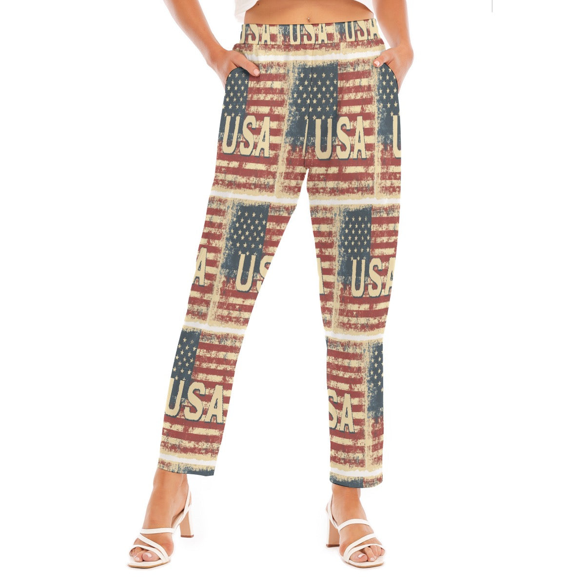 Usa Women's Loose Straight-leg Pants
