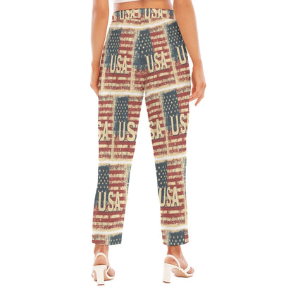 Usa Women's Loose Straight-leg Pants