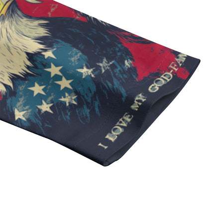 God-family-country,  Print Women's Leisure Blazer | 245GSM Cotton