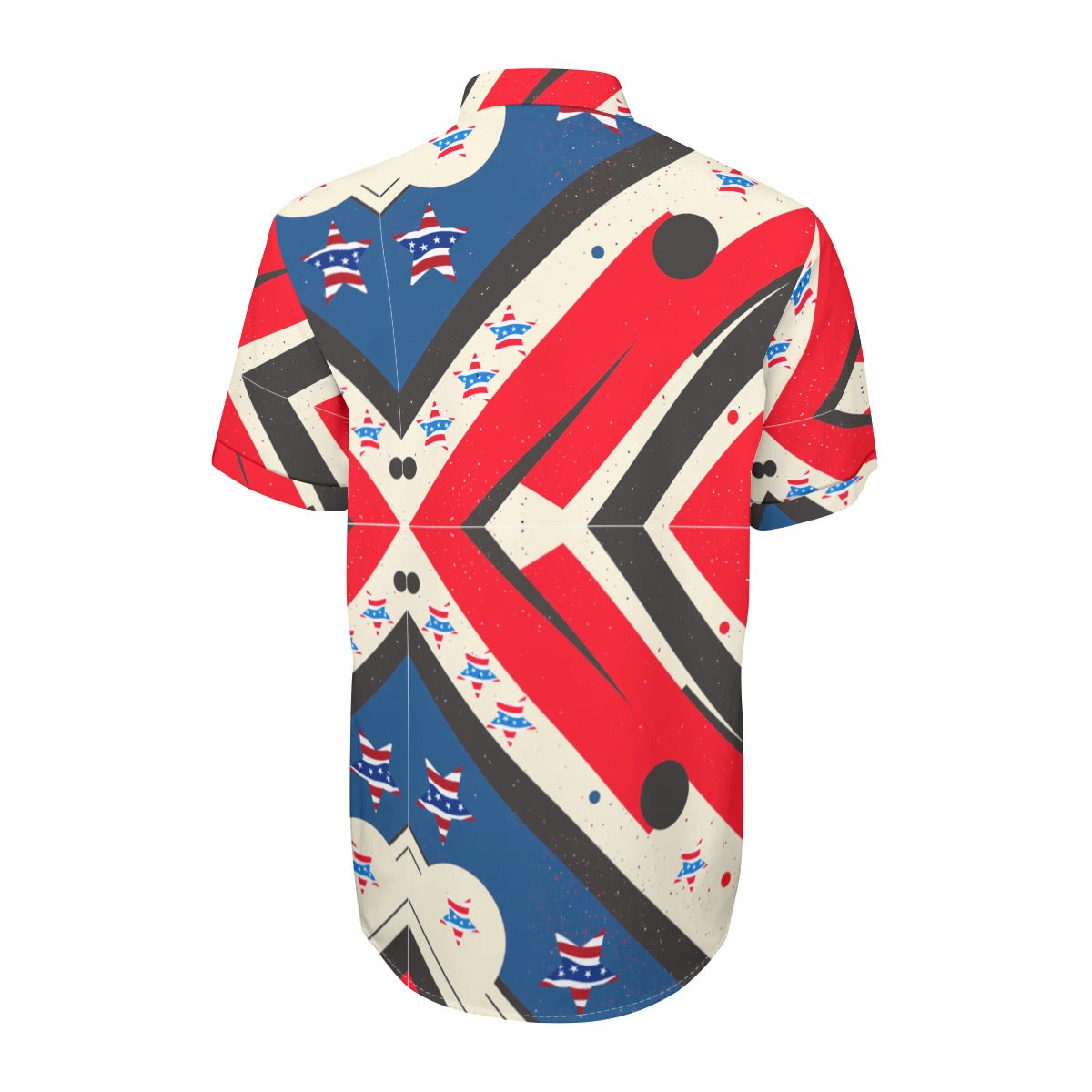 Multi colored abstract Print Unisex Collared Shirt|115GSM Cotton poplin