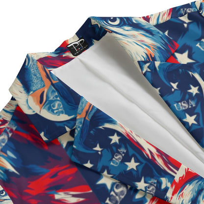 Eagle/usa Print Women's Leisure Blazer | 245GSM Cotton