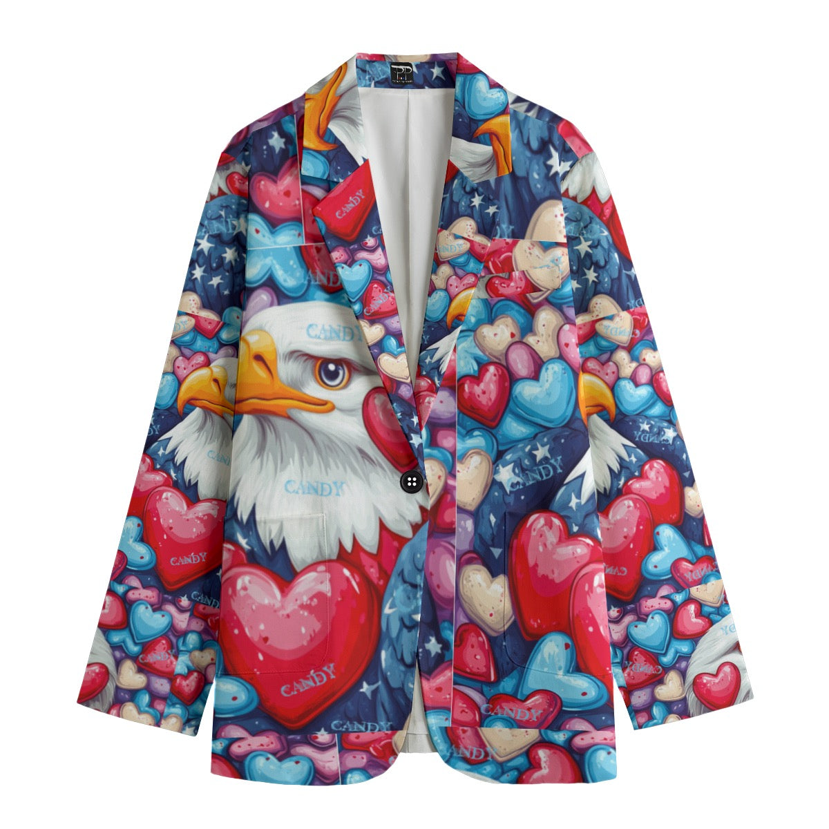 Vday 3, Print Women's Leisure Blazer | 245GSM Cotton