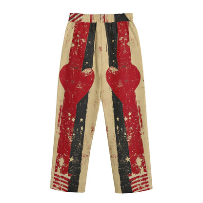 V-day 2,  Print Unisex Straight Casual Pants | 245GSM Cotton