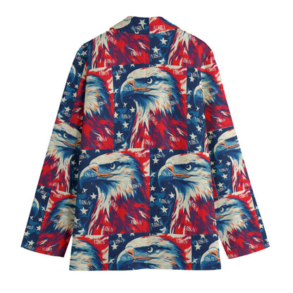Eagle/usa Print Women's Leisure Blazer | 245GSM Cotton