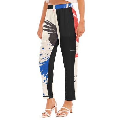 Freedom, Print Women's Loose Straight-leg Pants
