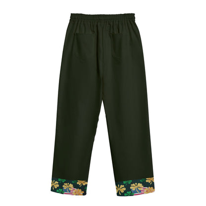 St. Patrick’s day 1, Print Unisex Straight Casual Pants | 245GSM Cotton