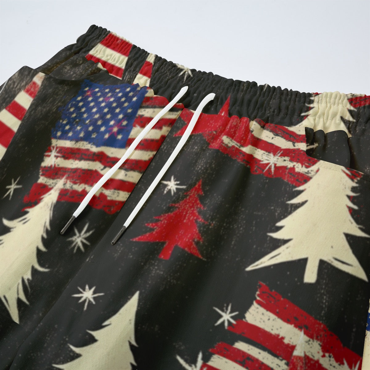 Christmas 2, Print Unisex Straight Casual Pants | 245GSM Cotton