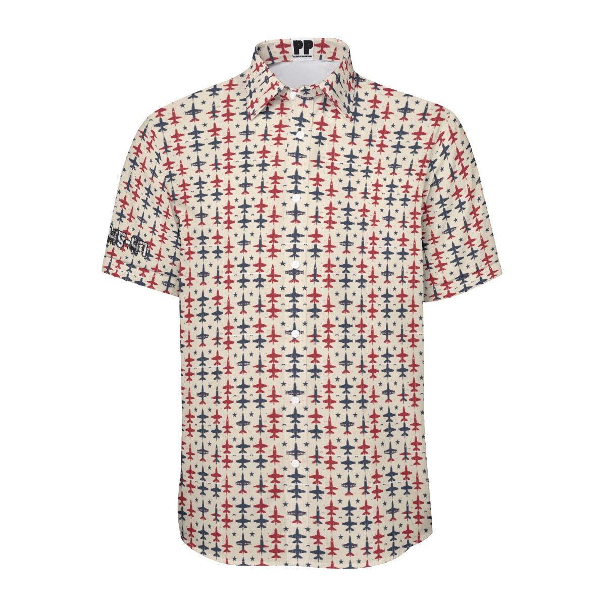 Trump, patriot, Print Unisex Collared Shirt|115GSM Cotton poplin