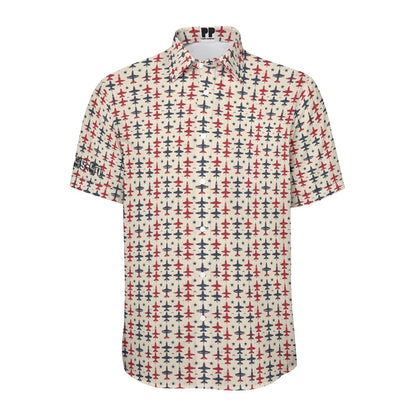 Trump, patriot, Print Unisex Collared Shirt|115GSM Cotton poplin