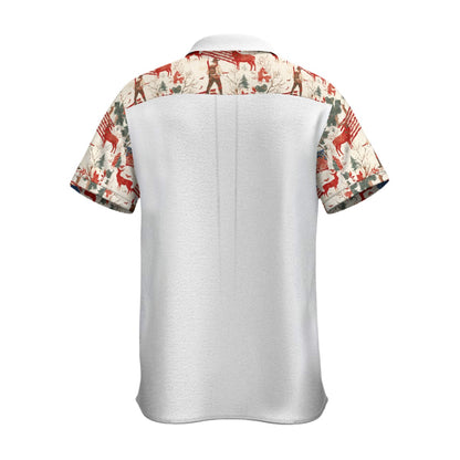 Thankgiving 1, PrintMen's Business Collared Shirt|115GSM Cotton poplin