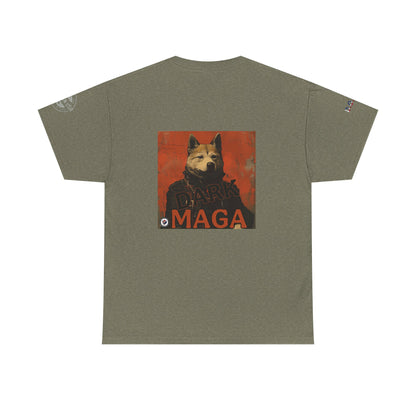 Humorous graveyard scene with screaming lady taking your Social Security away print Unisex Heavy Cotton Tee