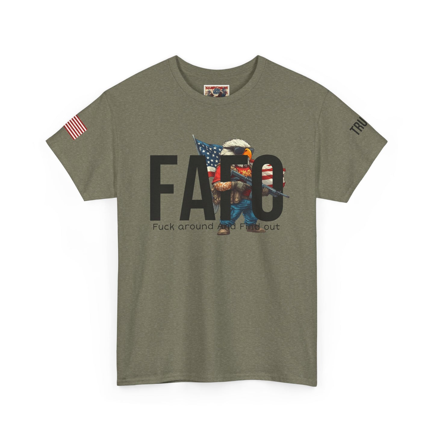 Patriotic FAFO trump print, Unisex Heavy Cotton Tee