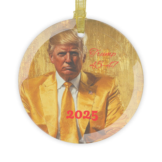 Limited Edition Trump Glass Ornaments