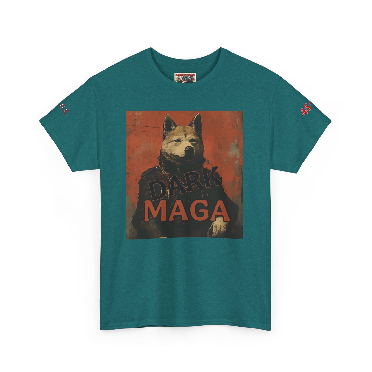 Dark MAGA  with made in USA print Unisex Heavy Cotton Tee