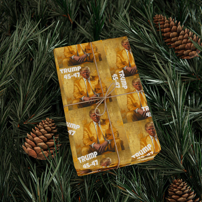 Trump gold Wrapping Papers