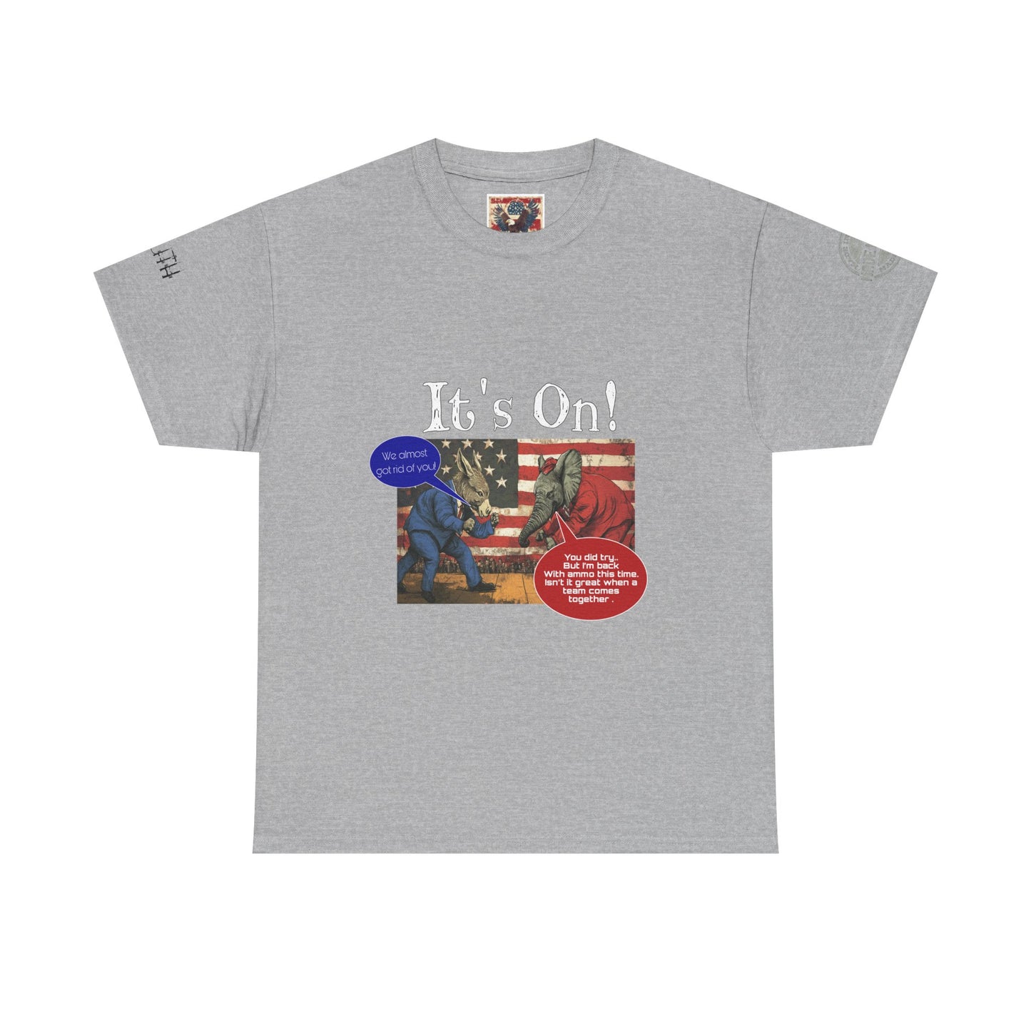 It’s on political, cartoon, print, Unisex Heavy Cotton Tee