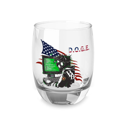 Doge big Balz Trump Print, Whiskey Glass