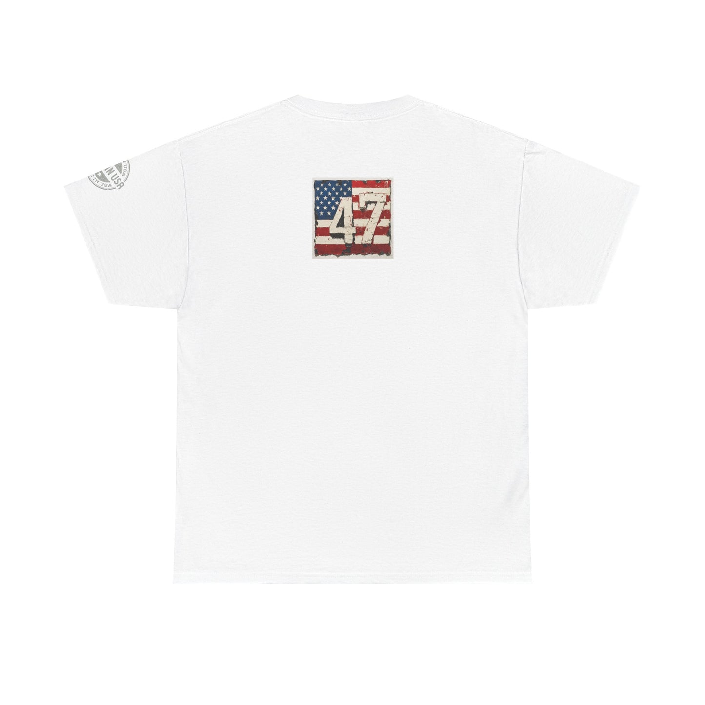 Trump, drains- golf print, Unisex Heavy Cotton Tee