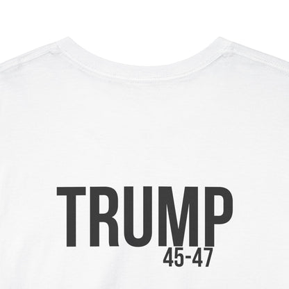 Comical Political Tee - 'I'm Back!' Trump 45-47 Unisex Heavy Cotton Tee