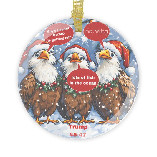 Trump Christmas ornament Glass Ornaments