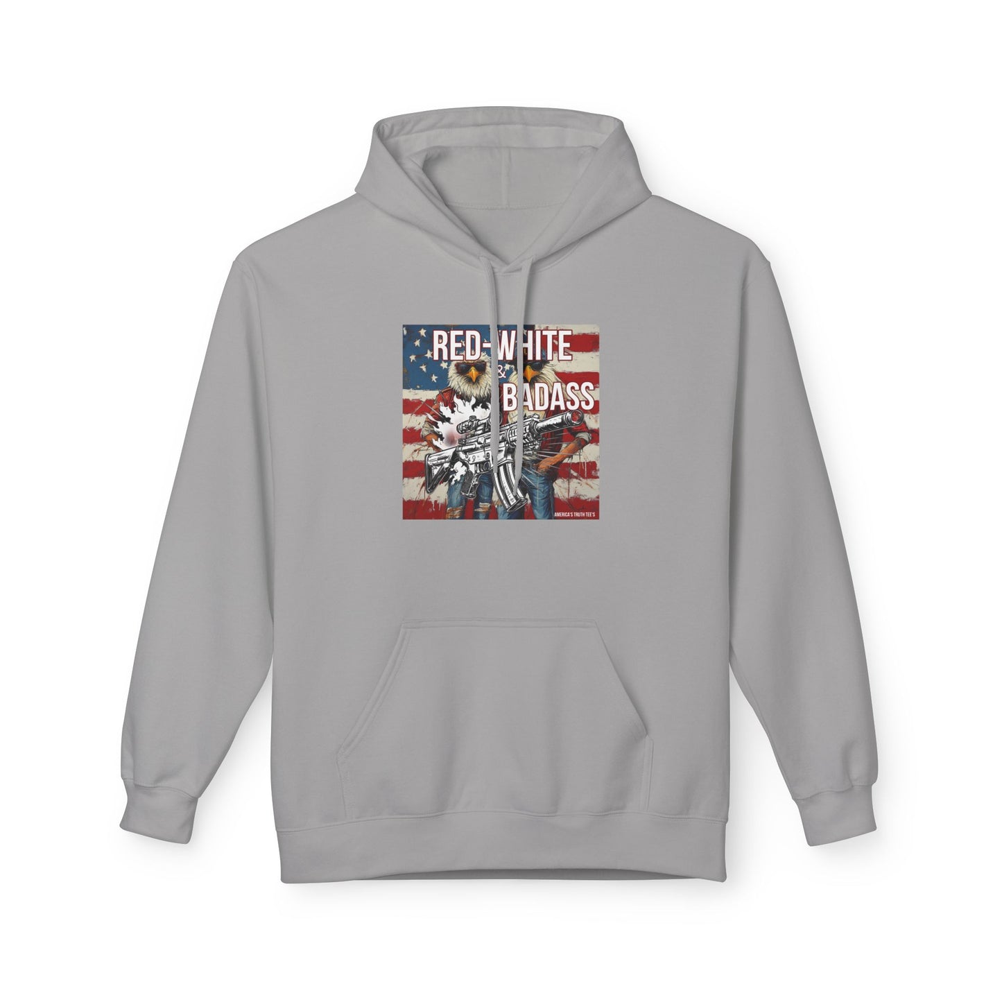 Red white and BA, trump printUnisex Midweight Softstyle Fleece Hoodie