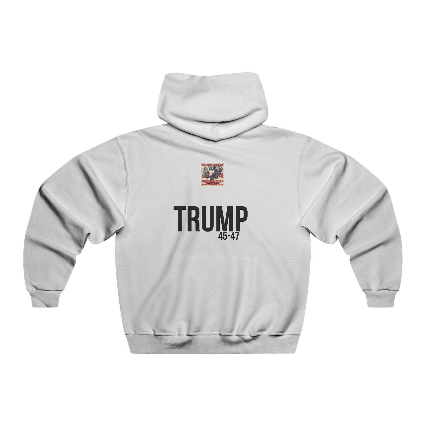 Patriots, how are you liking in the show? Trump print, Men's NUBLEND® Hooded Sweatshirt