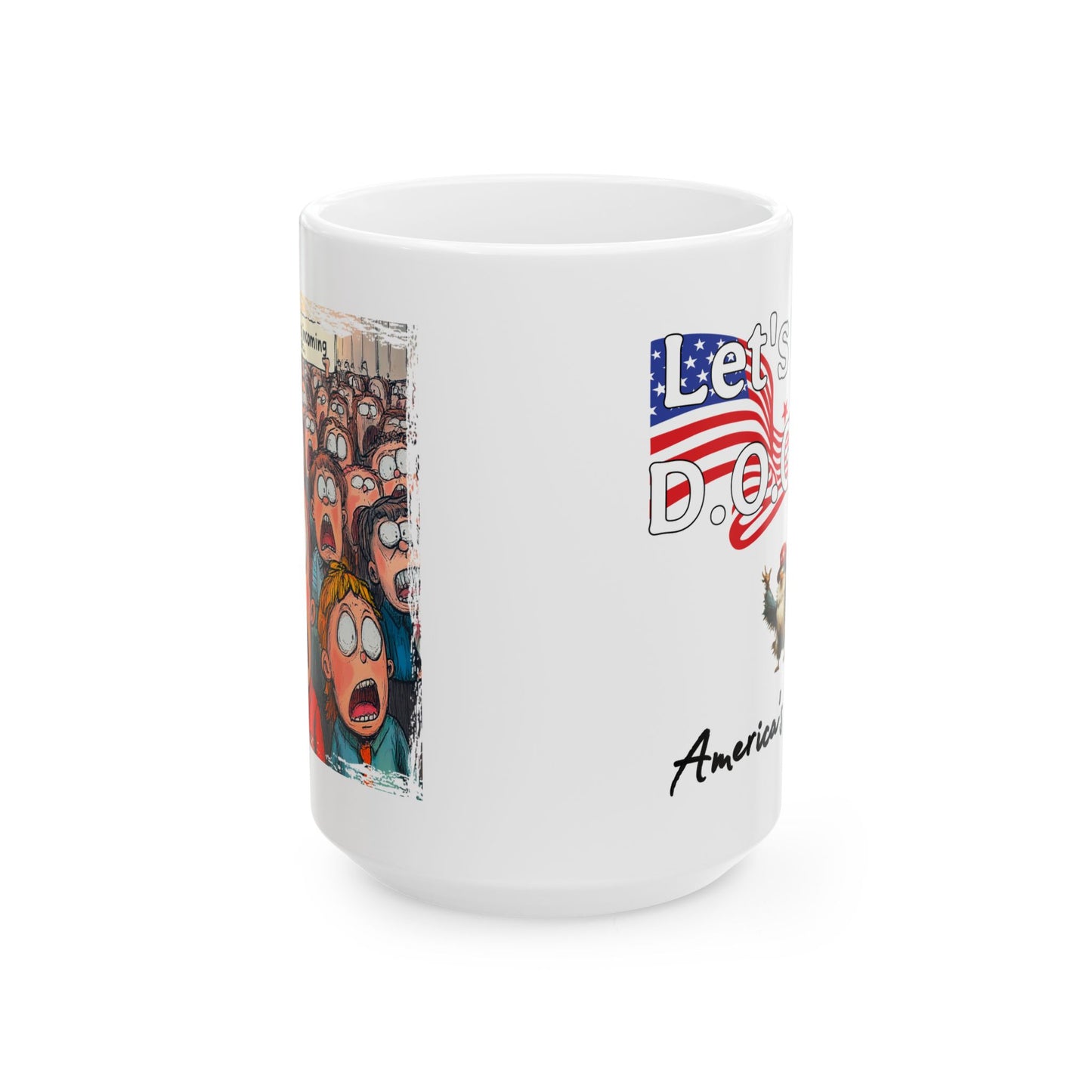 Let’s go d.o.g.e meltdowns incoming patriotic print Ceramic Mug, (11oz, 15oz)