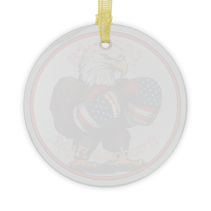 Trump 45-47 freedoms fight Glass Ornaments