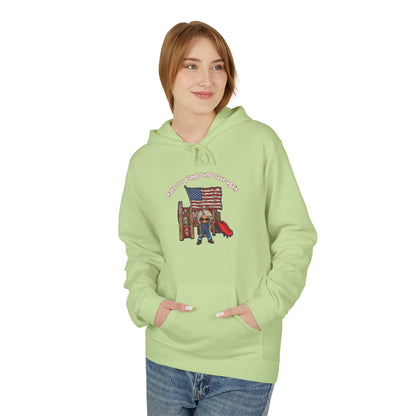 Make playgrounds safe again, trump print, Unisex Midweight Softstyle Fleece Hoodie
