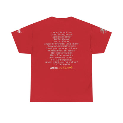 Patriotic, we know what you did print, Unisex Heavy Cotton Tee