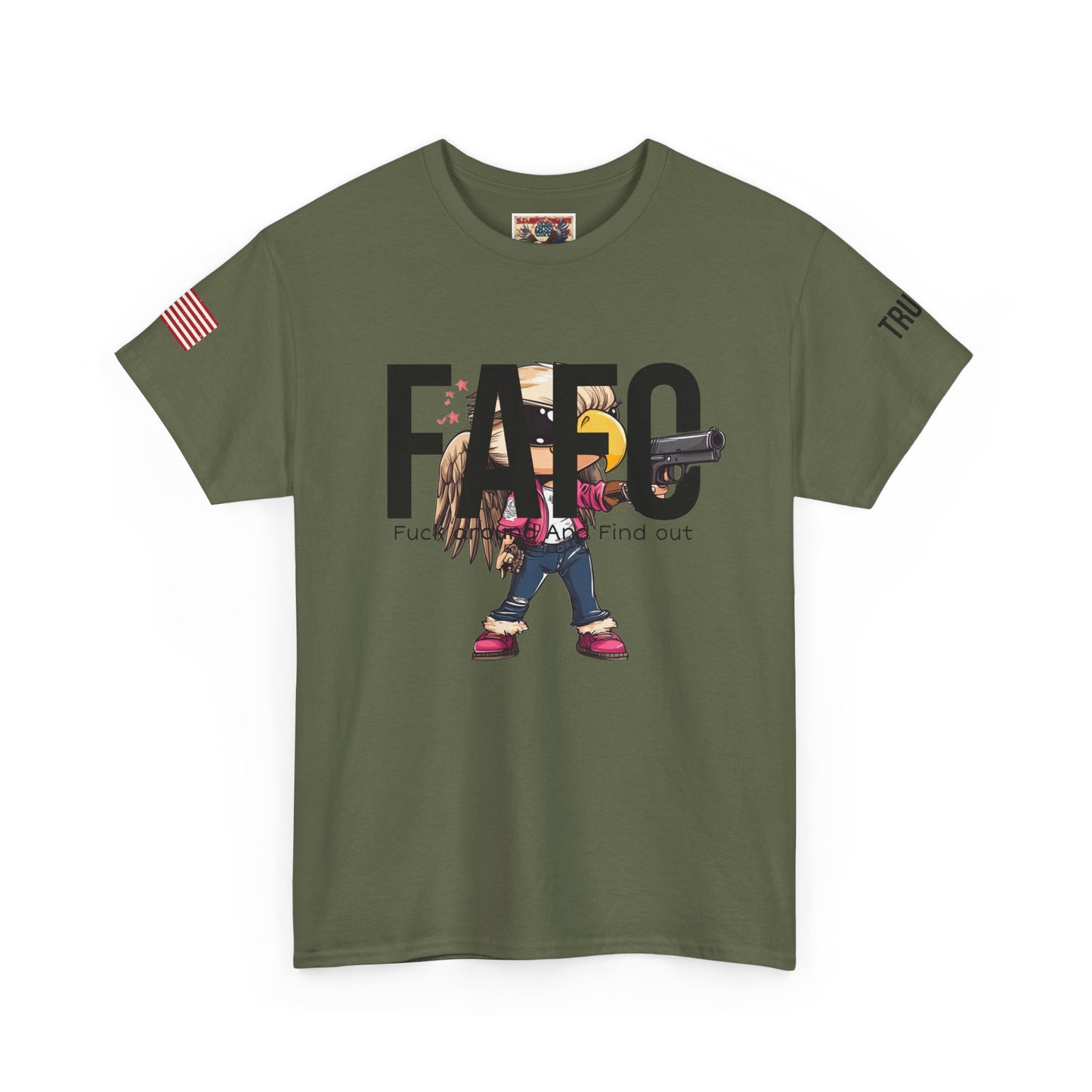 Patriotic FAFO trump print Unisex Heavy Cotton Tee