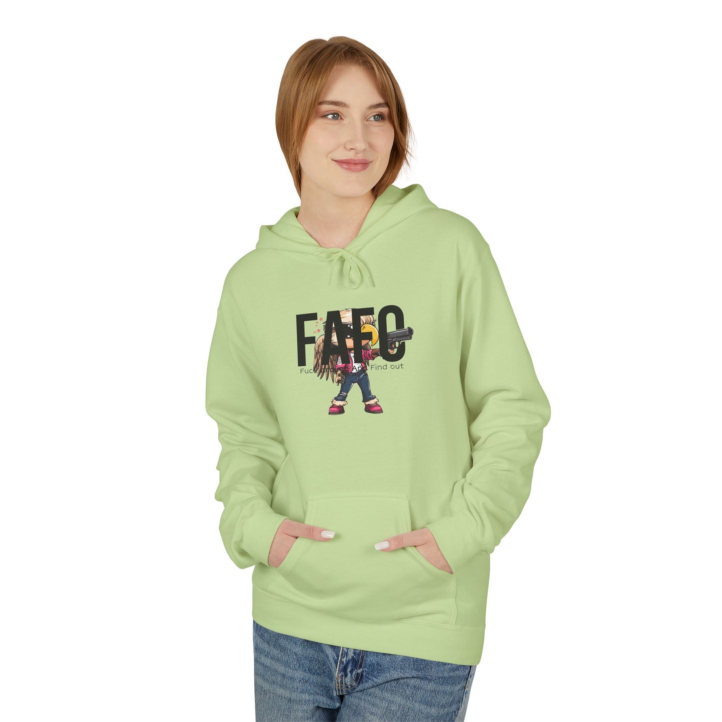 Fafo trump print, Unisex Midweight Softstyle Fleece Hoodie