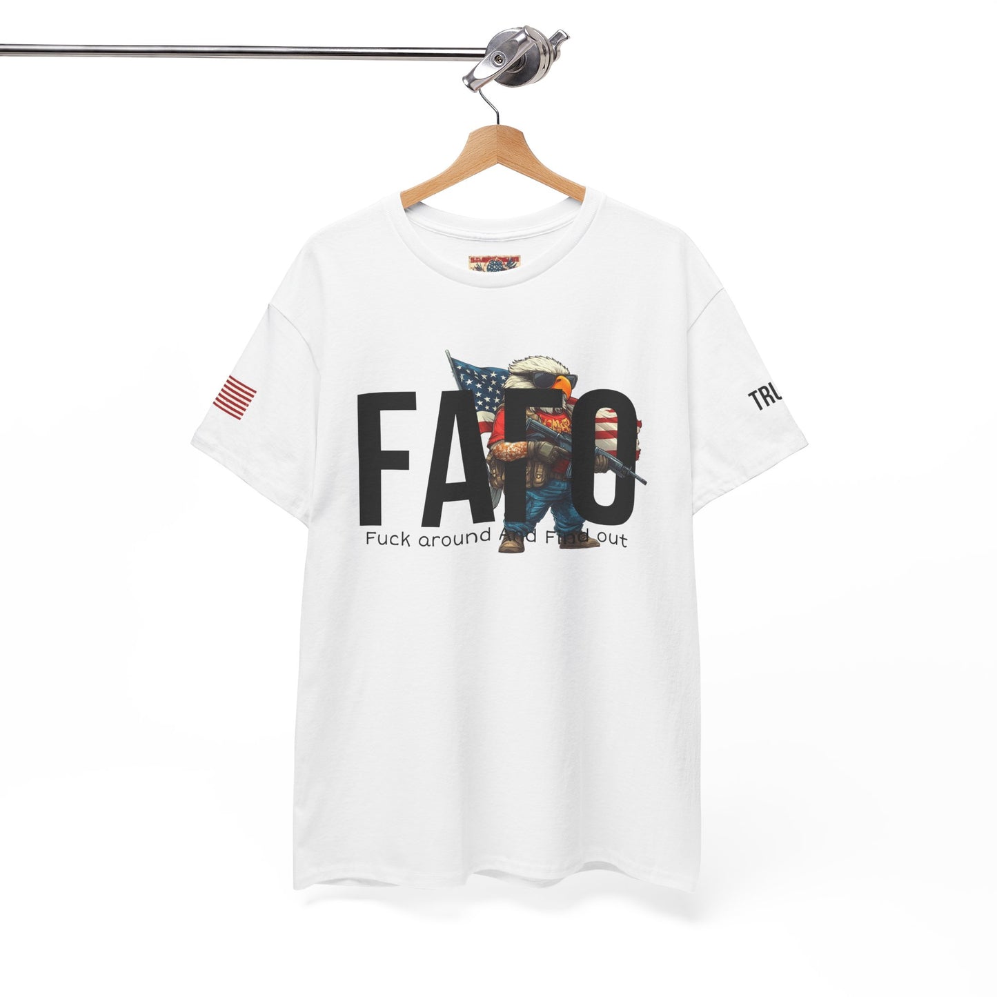 Patriotic FAFO trump print, Unisex Heavy Cotton Tee