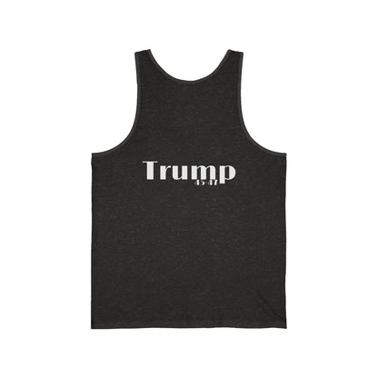 Political cartoon print Unisex Jersey Tank