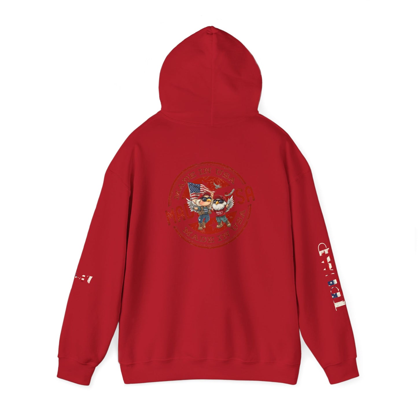 Maga American patriot print, Unisex Heavy Blend™ Hooded Sweatshirt