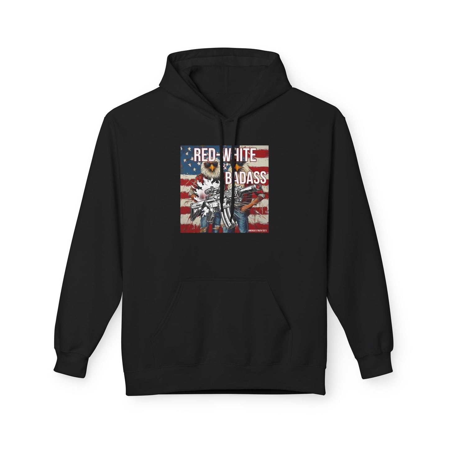 Red white and BA, trump printUnisex Midweight Softstyle Fleece Hoodie