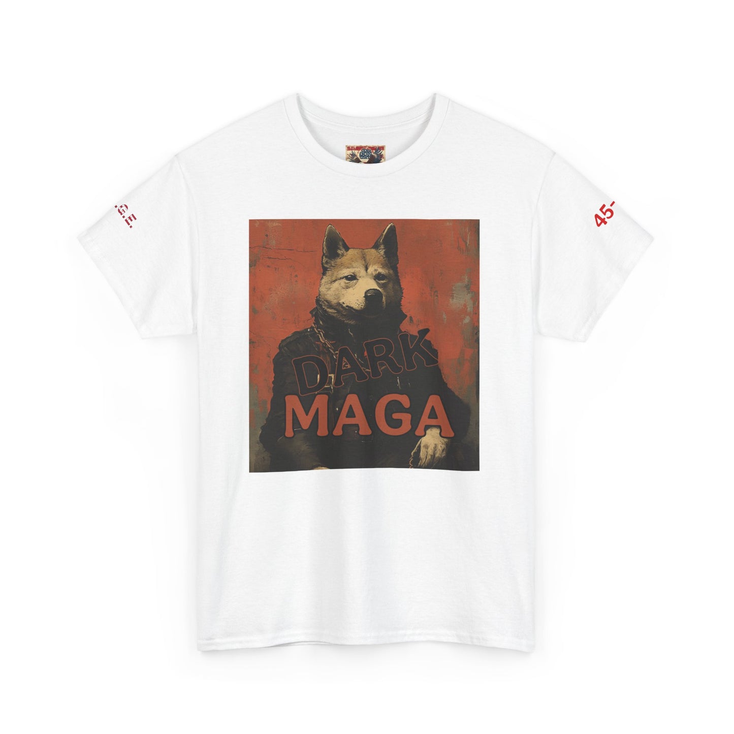 Dark MAGA  with made in USA print Unisex Heavy Cotton Tee