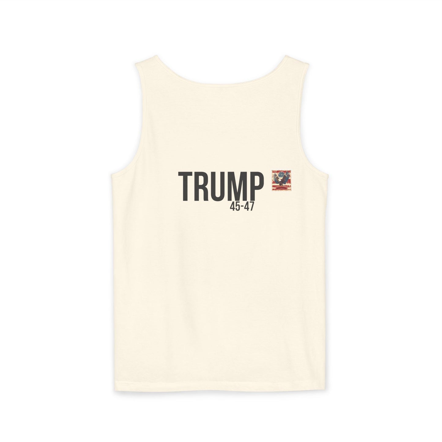 Doge trump cartoon print, Unisex Garment-Dyed Tank Top