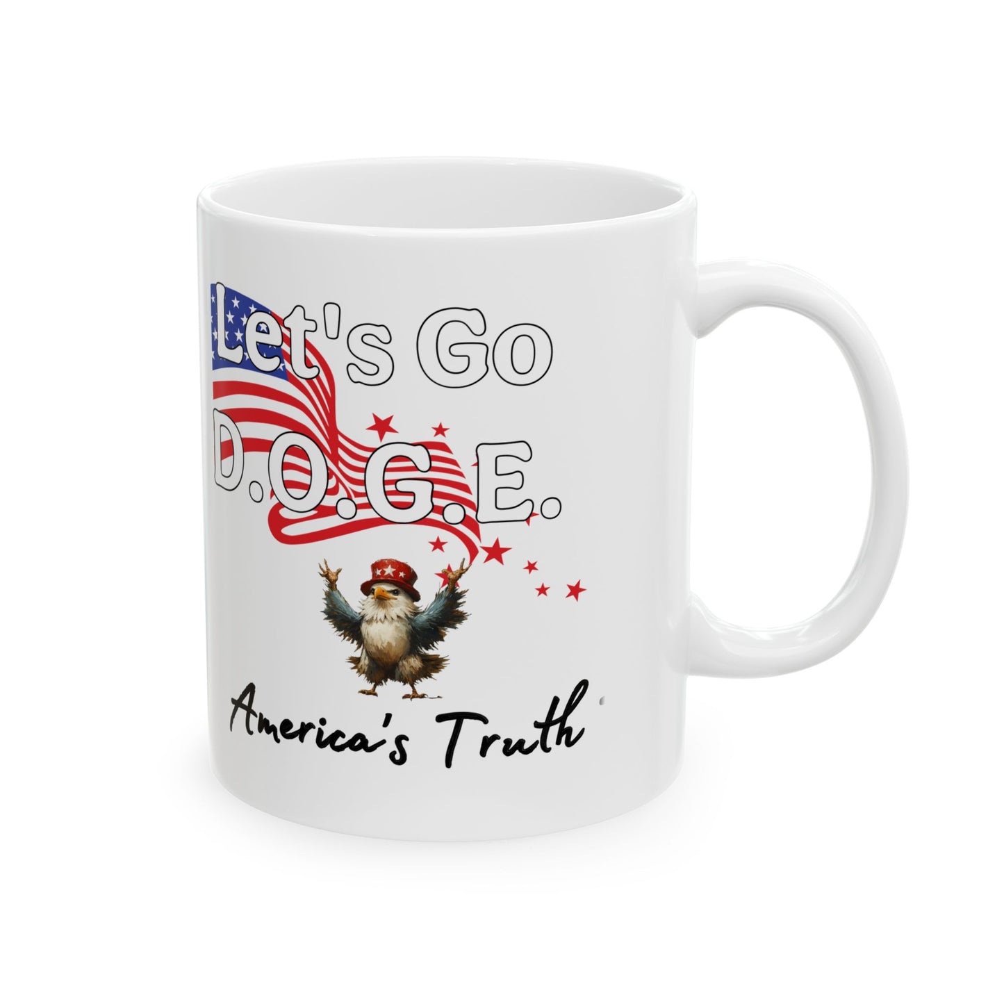 Let’s go d.o.g.e meltdowns incoming patriotic print Ceramic Mug, (11oz, 15oz)