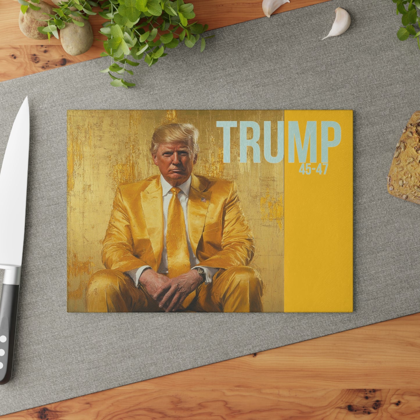 Trump Glass Cutting Board