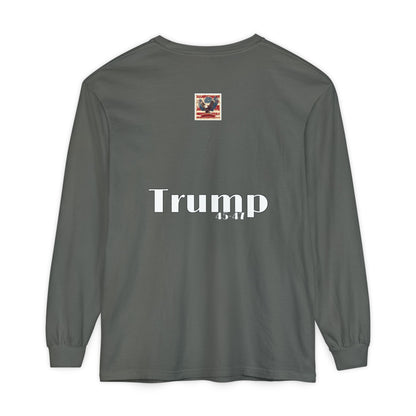Political cartoon, Unisex Garment-dyed Long Sleeve T-Shirt