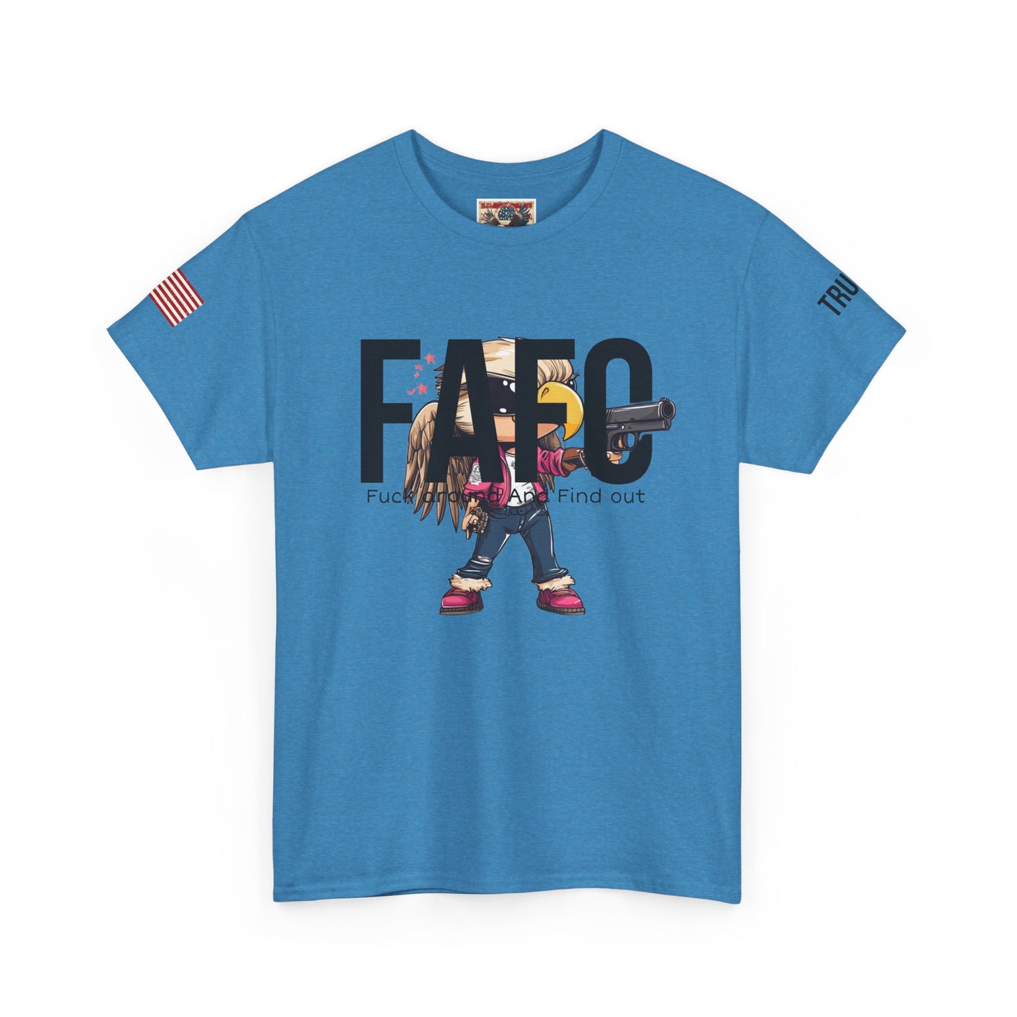 Patriotic FAFO trump print Unisex Heavy Cotton Tee