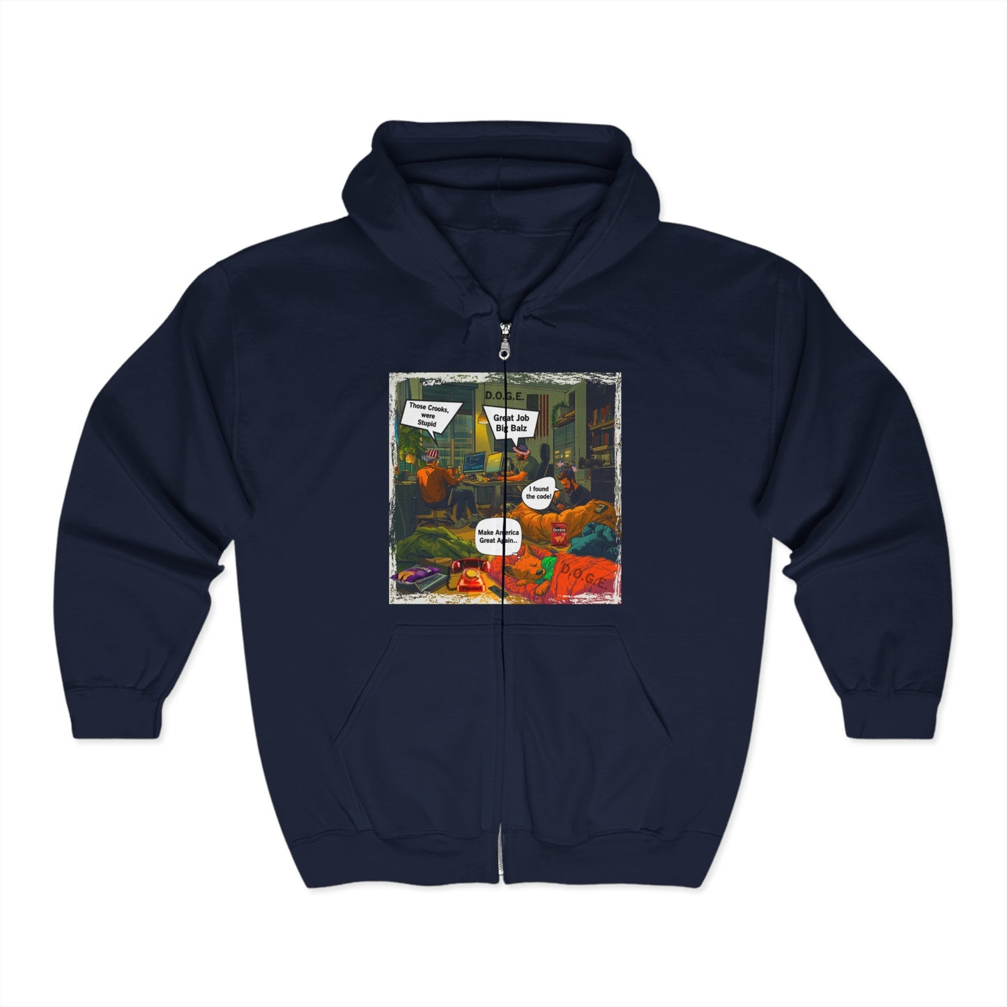 D.o.g.e. Cartoon Print Hoodie