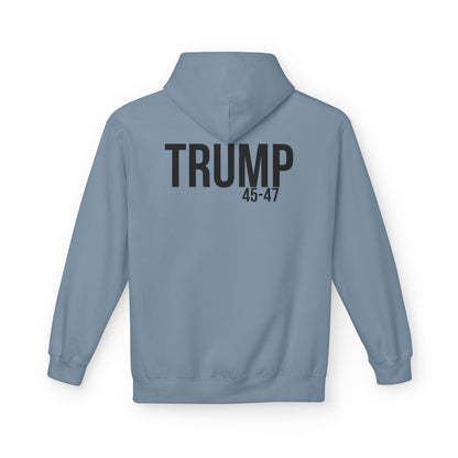 Red white and BA, trump printUnisex Midweight Softstyle Fleece Hoodie