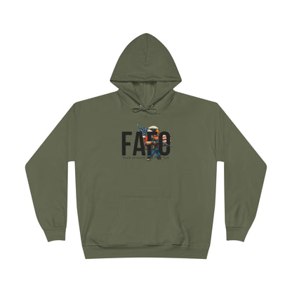 FAFO Trump print, Unisex EcoSmart® Pullover Hoodie Sweatshirt