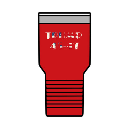 Dark Maga Trump patriotic print, Insulated Tumbler, 30oz