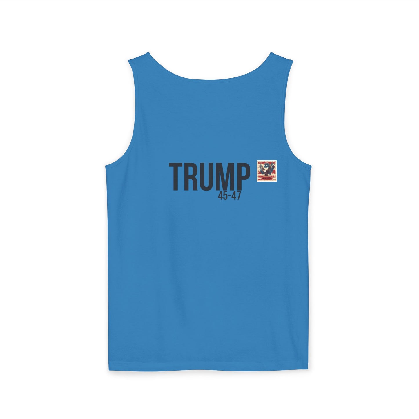 Doge trump cartoon print, Unisex Garment-Dyed Tank Top