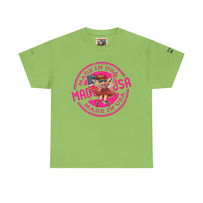 Made in the USA women’s patriotic print, Unisex Heavy Cotton Tee