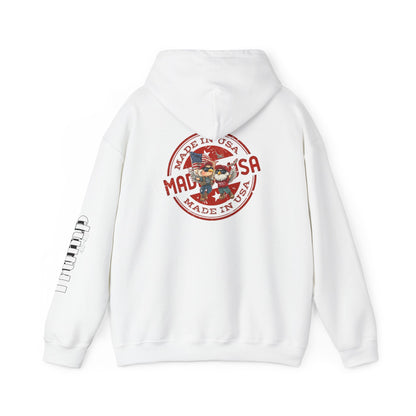 Trump cartoon print, Unisex Heavy Blend™ Hooded Sweatshirt