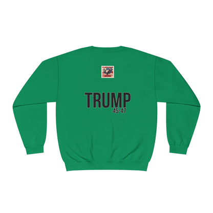 Cartoon patriotic don’t blame me print, Unisex NuBlend® Crewneck Sweatshirt